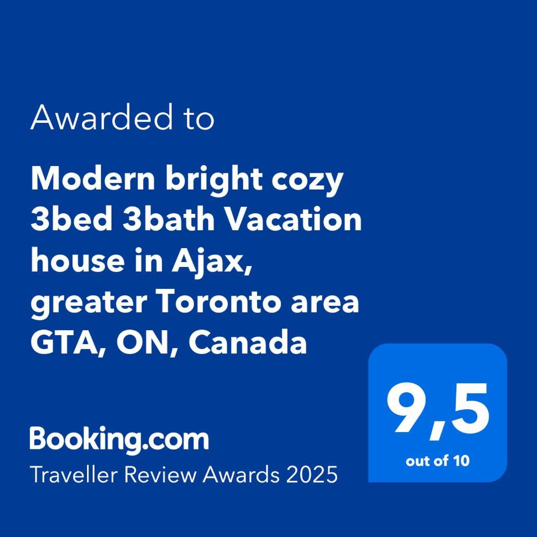 Modern Bright Cozy 3Bed 3Bath Vacation House In Ajax, Greater Toronto Area Gta, On, Canada Luaran gambar